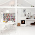 A wonderful white Norwegian loft space