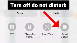 How to turn off do not disturb mode in phone
