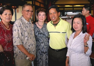 My first cousin, Girlie Barroga, parents, Ramon and Helen Limjoco, Fr. Fernando Suarez, Annette Ablan, Honorary Consul to Belarus.