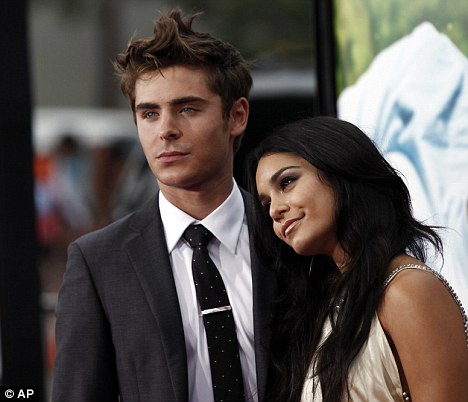 Zac Efron And Vanessa Hudgens Golden Globes. High School Musical couple Zac