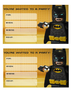 Batman Lego: Invitaciones para Descargar Gratis.