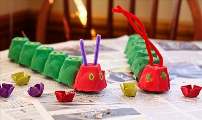 egg carton animal craft design ideas