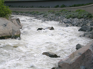 Barrel Springs Rapid on the Colorado River near Glenwood Springs, Colorado