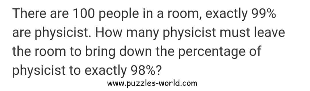 100 Physicist Puzzle