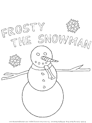 Frosty the Snowman Coloring Page