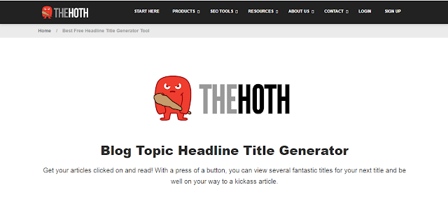 Thehoth homepage