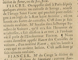 Définition et étymologie de fiacre