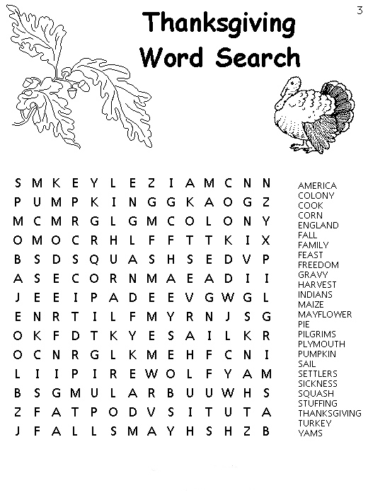 Download Thanksgiving Coloring Pages