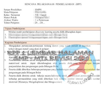 RPP 1 Lembar Prakarya Kelas 7 8 9 Revisi 2022 Informasi 