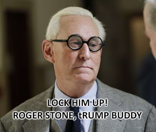 Crowd Chant: Lock Him UP!, Lock Him UP! Roger Stone, tRUMP Buddy Who's Next???