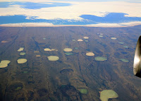 Melting permafrost is altering the landscape in northern Canada on a grand scale. (Credit: Wikimedia) Click to Enlarge.