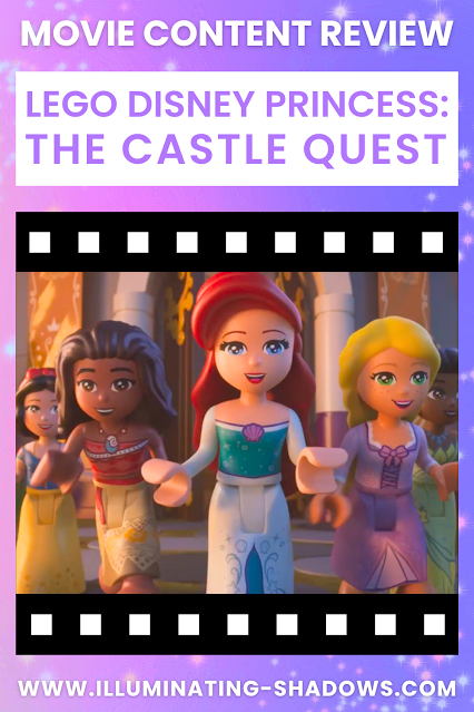 Lego Disney Princess: The Castle Quest - Movie Content Review - Pic of Moana, Tiana, Snow White, Rapunzel, and Ariel