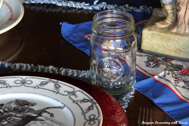 Cowboy Table-Bargain Decorating with Laurie