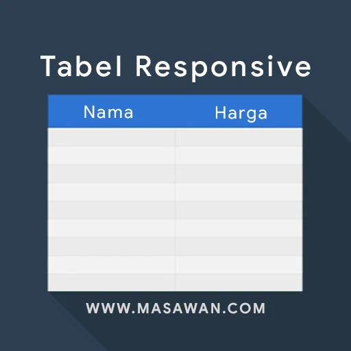 Cara Membuat Tabel Responsive di Blogspot