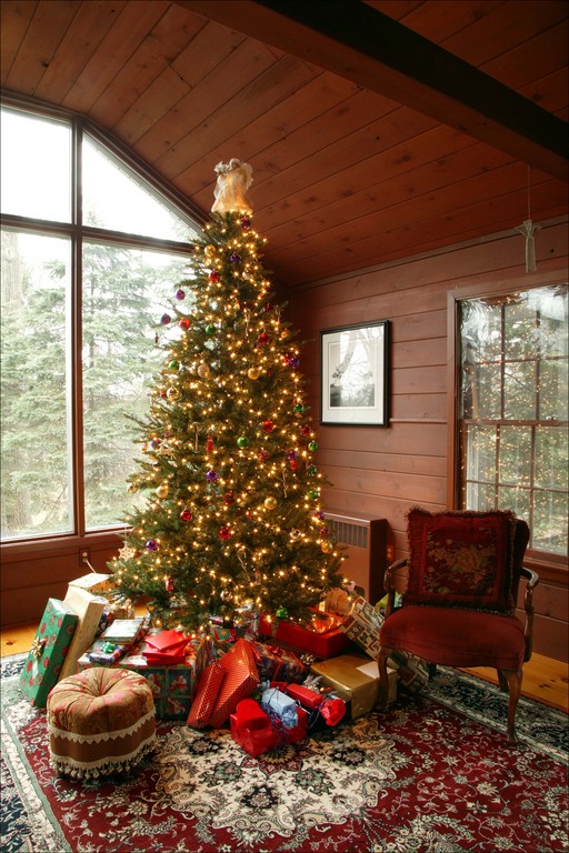 christmas tree with presents