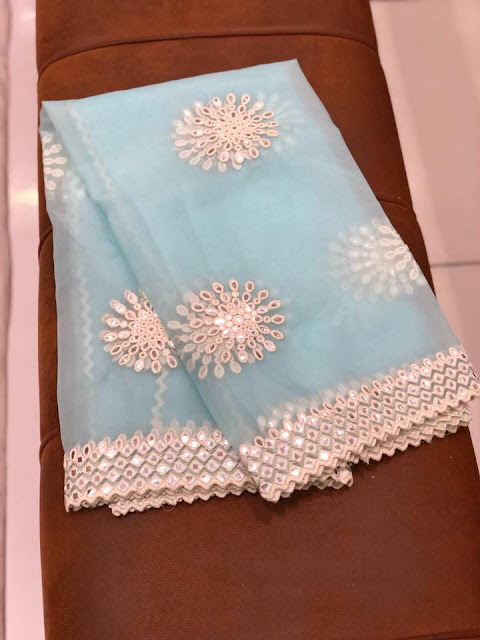  Latest organza dupatta