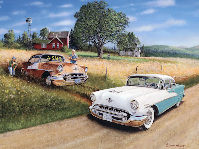 1957 Pontiac Super Chief 1955 Olds Holiday