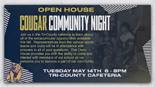 Tri-County Cougar Community Night - May 14