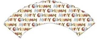Merry Christmas: Free Printable Cupcake Wrappers and Toppers.