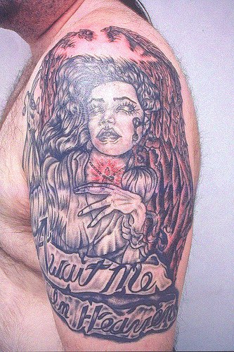 praying angel tattoo