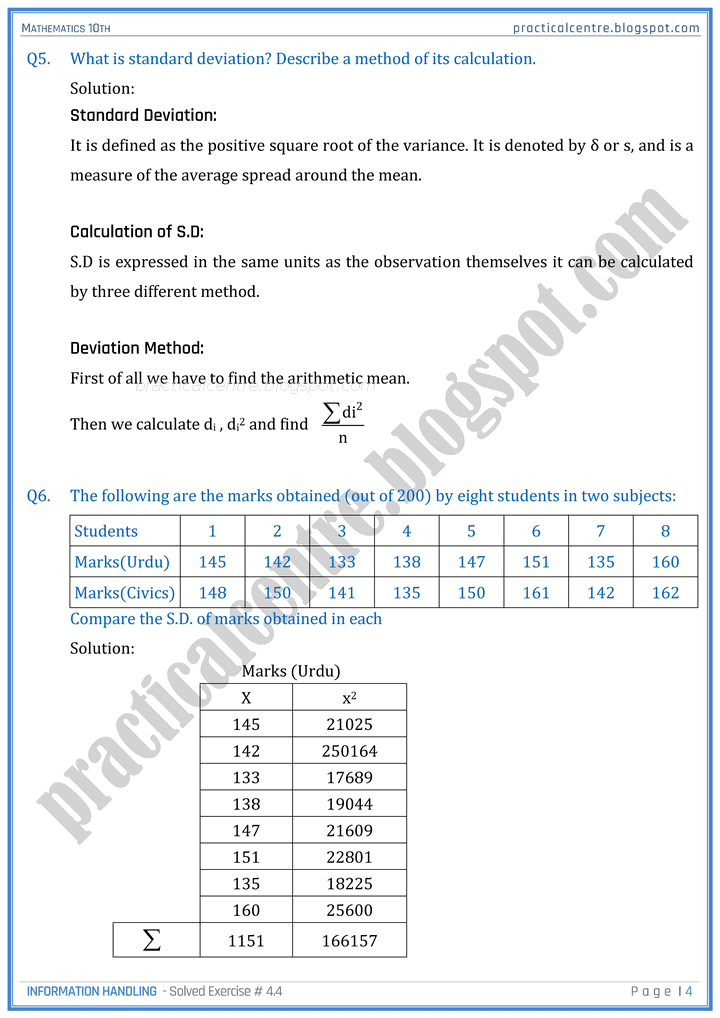 information-handling-exercise-4-4-mathematics-10th