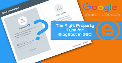 domain vs url prefix, right property type for blogspot, google search console property type