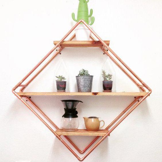 DIY: móveis e objetos de decoração com canos de cobre