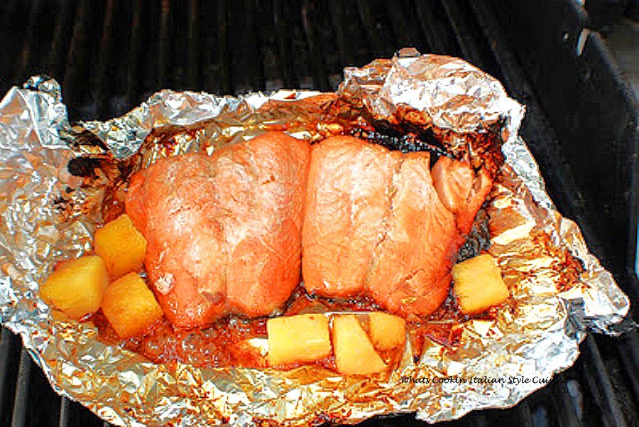 Salmon has always been to me a required taste Pineapple Teriyaki Salmon 