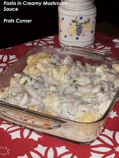 Pasta in Creamy Mushroom Sauce