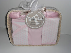 Tadpoles Layette Gift Sets. Review (Blu me away or Pink of me Event)