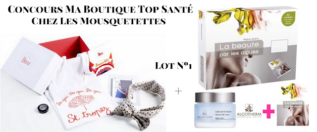 Concours Ma Boutique Top Santé chez Les Mousquetettes, un blog beauté pas comme les autres...
