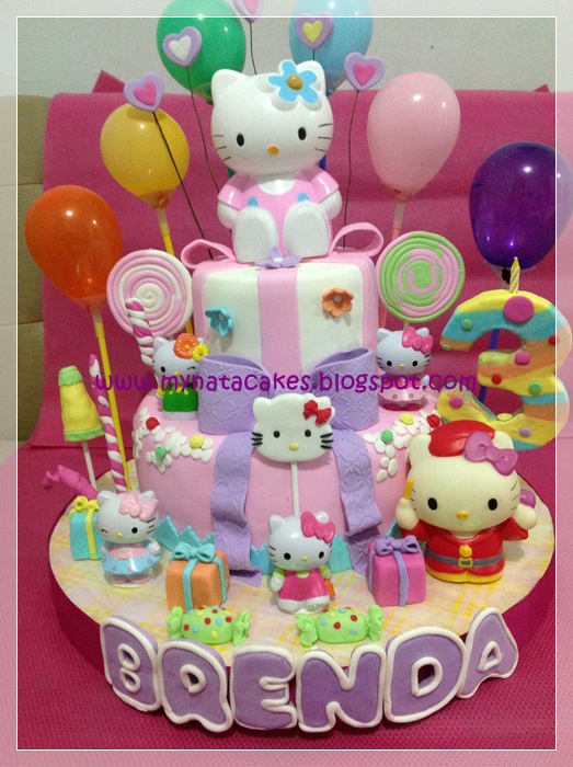 Mynata Cakes: Hello Kitty Birthday cake for Brenda