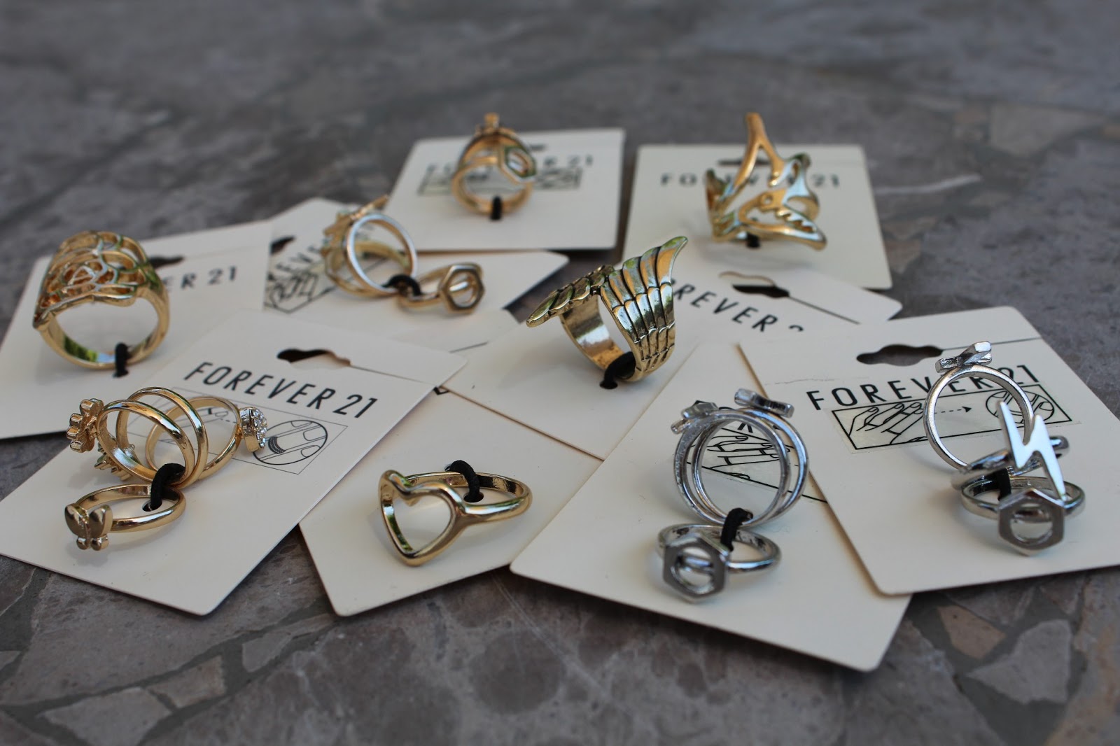 The Patch Diaries.: FOREVER 21 JEWELRY HAUL....RINGS