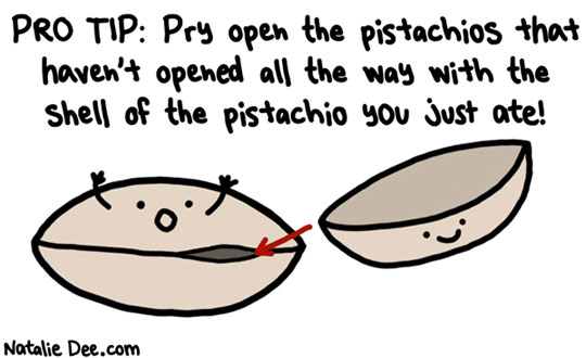 pistachio protip