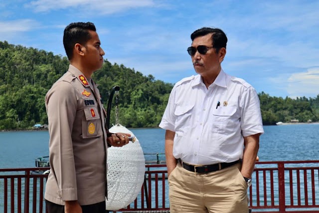 Kapolres Raja Ampat Mengikuti Rangkaian Kegiatan Menko Bid. Kemaritiman & Investasi Di Kabupaten Raja Ampat