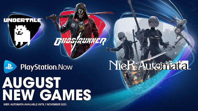 playstation now ghostrunner nier automata undertale pc ps4 ps5 lineup august 2021 sony interactive entertainment