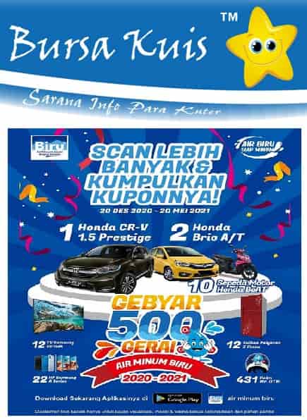 Gebyar Undian Air Minum Biru Berhadiah Mobil Honda Cr-V