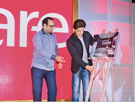 Brand Ambassador Shah Rukh Khan Unveils hindware Dreambath App & Coffee Table Book