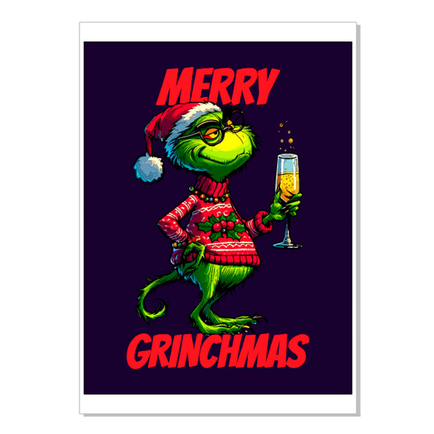 vectores de navidad merry grinchmas