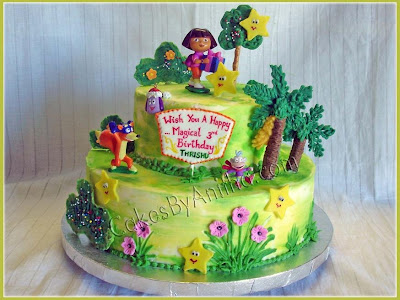 Dora Birthday Cake on Dora Or Diego Birthday Cake