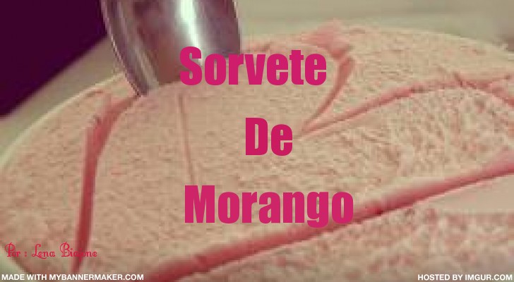 Sorvete De Morango