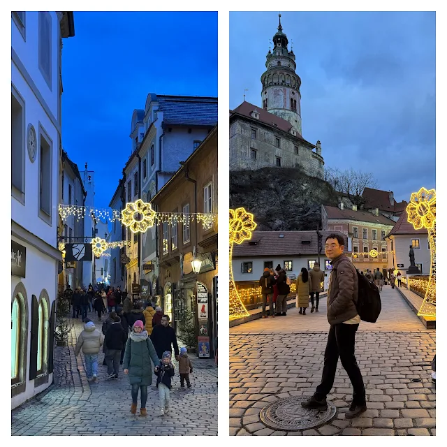 Christmas Nightscape of Český Krumlov