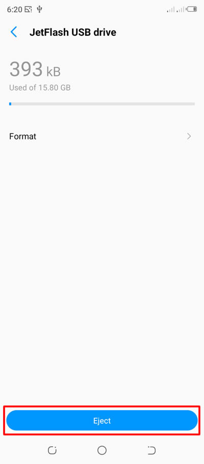 properly ejecting usb flash drive from android phone