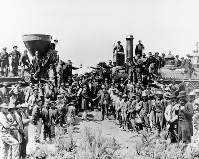 transcontinental railroad tracks. The Transcontinental Railroad