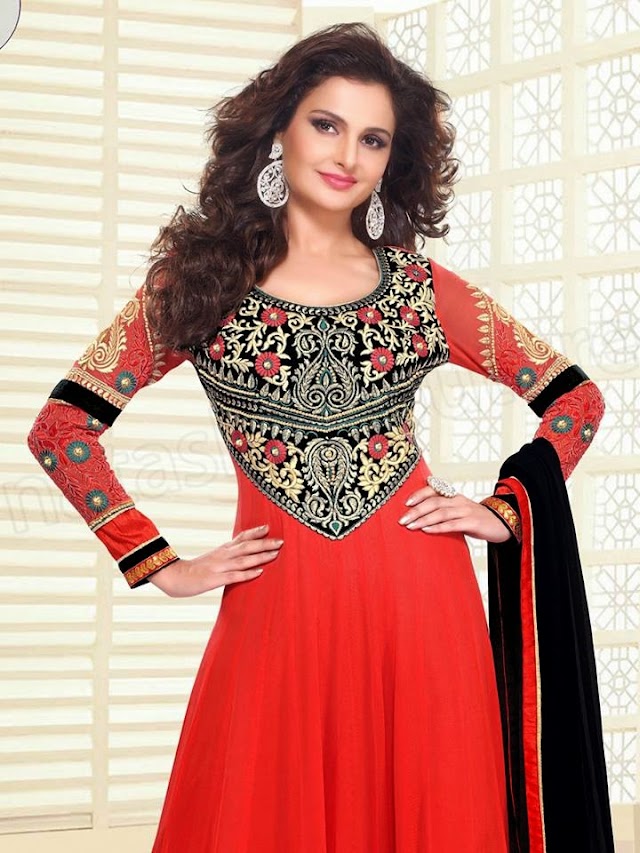 Fully Stylish Anarkali Frocks With Monica Bedi By Natasha Couture From 2015