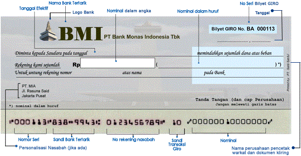Pengertian Simpanan Giro | Pengertian ILMU