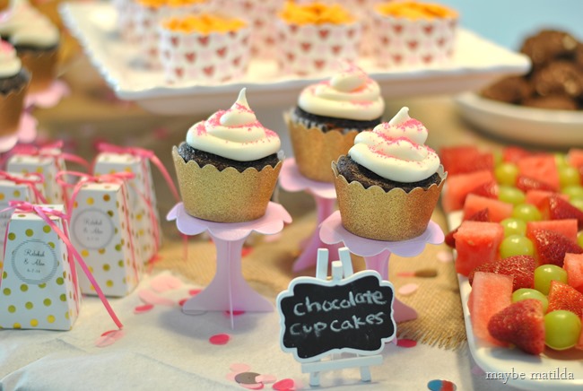 A colorful country glam bridal shower. So bright and cheery!