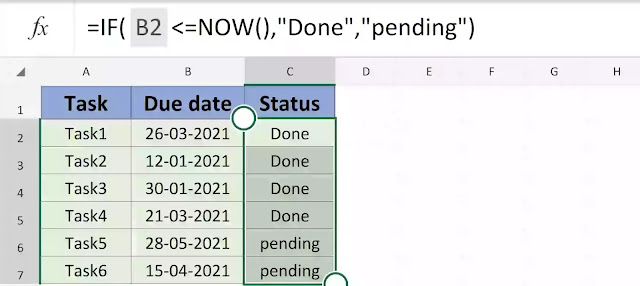 If and now function in excel in hindi