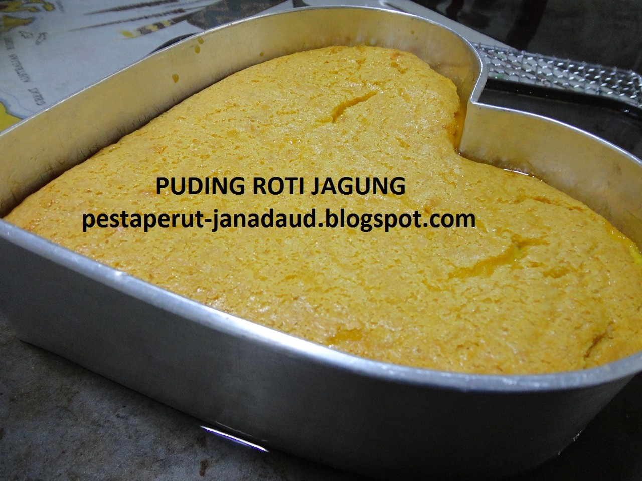 PESTA PERUT: PUDING ROTI JAGUNG