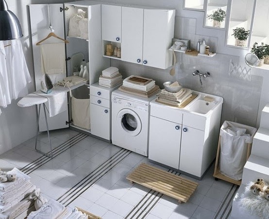 Ide cerdas dan  penuh gaya menata ruang cuci  pakaian 